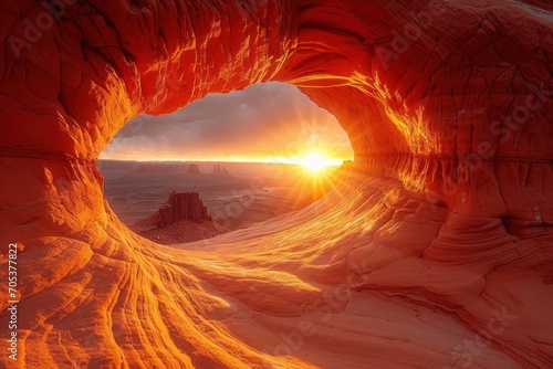 Sunset in the Desert