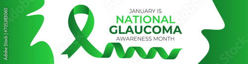 National Glaucoma Awareness month is observed every year in january. January is Glaucoma Awareness Month. Eye health and vision care concept for banner design. poster, cover. Vector illustration.