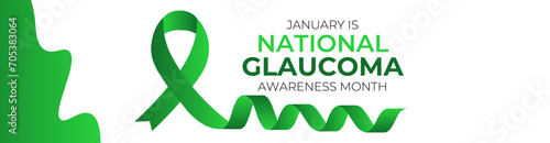 National Glaucoma Awareness month is observed every year in january. January is Glaucoma Awareness Month. Eye health and vision care concept for banner design. poster, cover. Vector illustration.