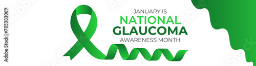 National Glaucoma Awareness month is observed every year in january. January is Glaucoma Awareness Month. Eye health and vision care concept for banner design. poster, cover. Vector illustration.
