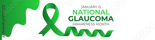 National Glaucoma Awareness month is observed every year in january. January is Glaucoma Awareness Month. Eye health and vision care concept for banner design. poster, cover. Vector illustration.