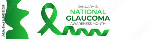 National Glaucoma Awareness month is observed every year in january. January is Glaucoma Awareness Month. Eye health and vision care concept for banner design. poster, cover. Vector illustration.