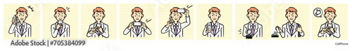 人物イラスト（スマートフォン） photo