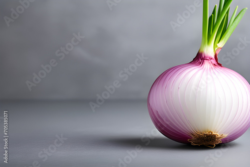 Isolated fresh onion bulb image (PNG) - natural beauty with a transparent white background generative ai 