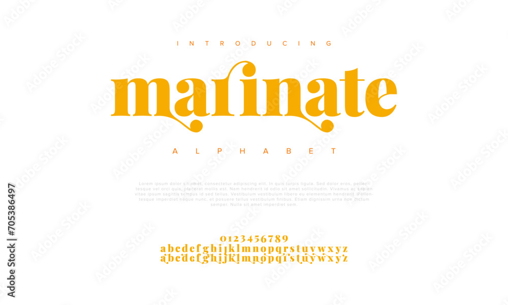 Marinate creative modern urban alphabet font. Digital abstract moslem, futuristic, fashion, sport, minimal technology typography. Simple numeric vector illustration