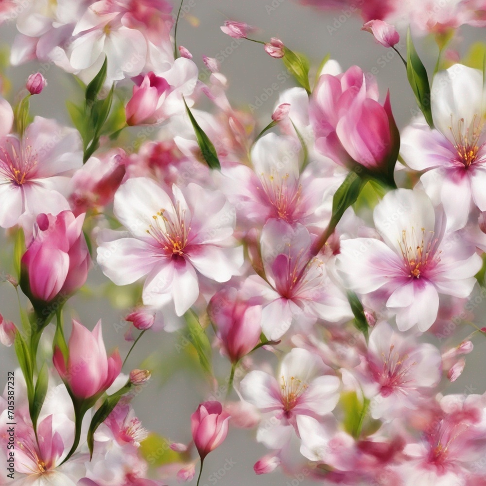 Perfumed Escape: Spring Blooms and Sweet-Smelling Flowers in Abstract