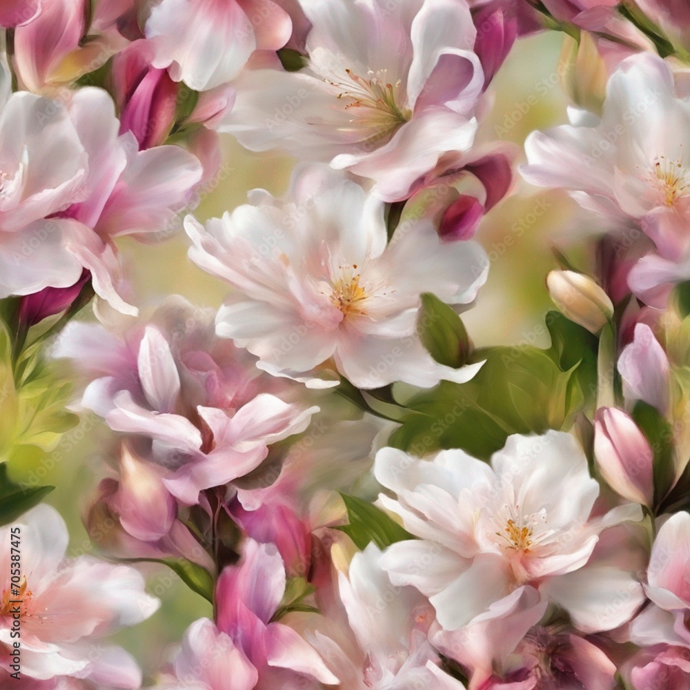 Ethereal Essence: A Captivating Abstract Oasis of Scented Petals in Springtime Glory Ethereal Essence: A Captivating Abstract Oasis of Scented Petals in Springtime Glory