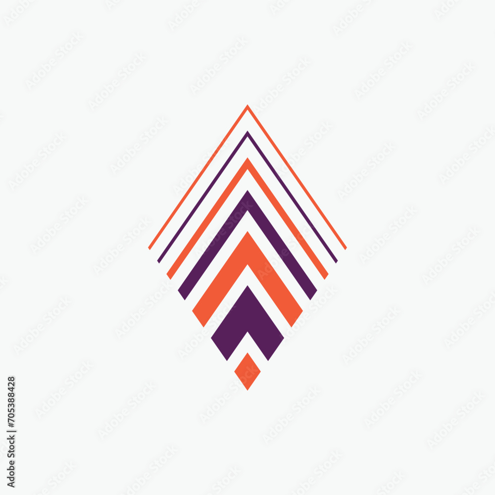 Orange and purple chevron rhombus pattern. Suitable for finance, product, brand, company, and business. Orange and purple chevron rhombus pattern. Suitable for finance, product, brand, company, and business.