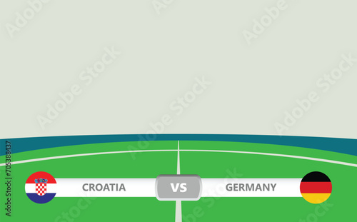 Croatia vs Germany football match preview with a lower third.