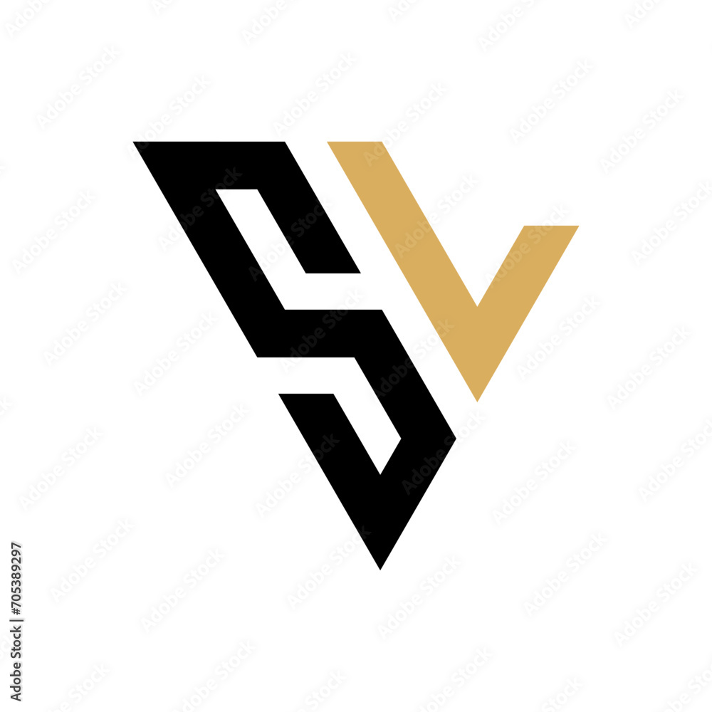 Initial SL Triangle Logo Design Initial SL Triangle Logo Design
