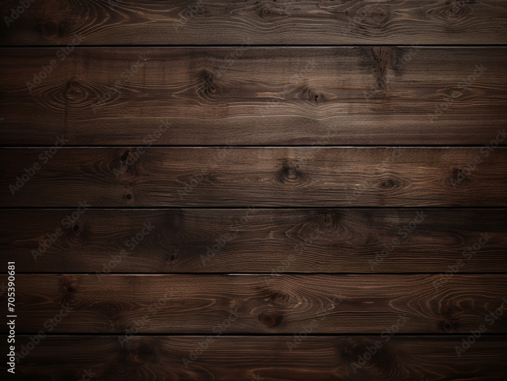Obraz premium Mystical Elegance: Dark Wood Background featuring an Adored Tree with Straight Planks Forming a Shield. A Captivating Depiction of Nature's Resilience, Perfect for Design Projects, Websites, and Creat
