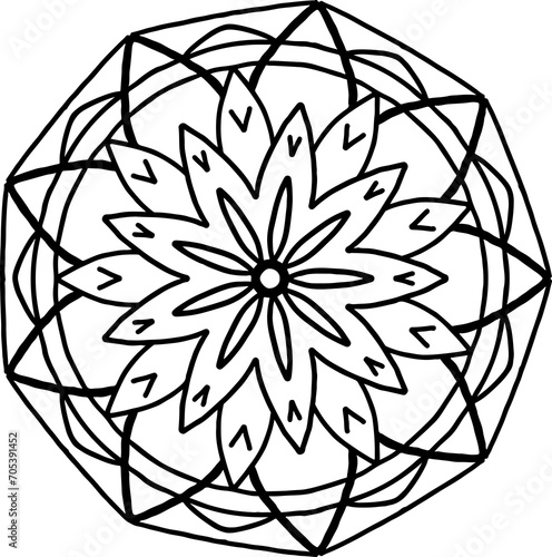 Mandala Circle Ornament Element
