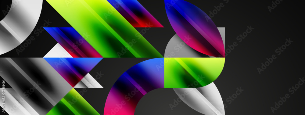 Abstract geometric shapes symbolizing creative technology, digital art, social communication, and modern science. Ideal for posters, covers, banners, brochures and websites Abstract geometric shapes symbolizing creative technology, digital art, social communication, and modern science. Ideal for posters, covers, banners, brochures and websites