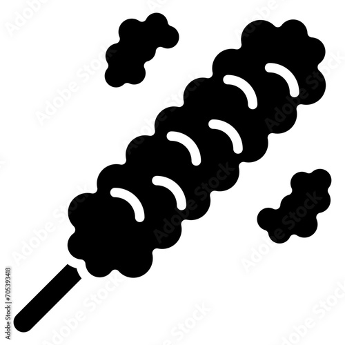 Feather Duster glyph icon, relate to housekeeping. use for UI or UX kit, web and app development.