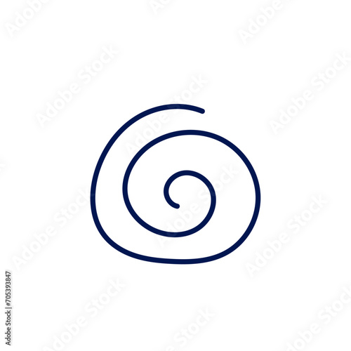 漫符。目が回った時のクルクルアイコン。