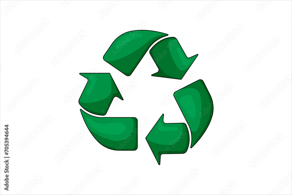 Obraz premium Recycle Symbol Environmental Sticker Design