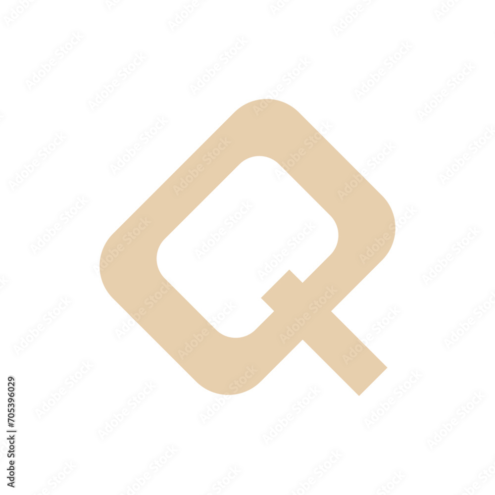 Fototapeta premium Monogram Q design vector logo. Monogram initial letter mark Q logo design. Monogram design vector logo. Monogram initial letter mark Q logo design. Simple Q monogram. Monogram Q design logo