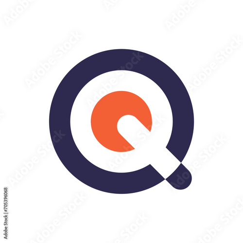 Monogram Q design vector logo. Monogram initial letter mark Q logo design. Monogram design vector logo. Monogram initial letter mark Q logo design. Simple Q monogram. Monogram Q design logo