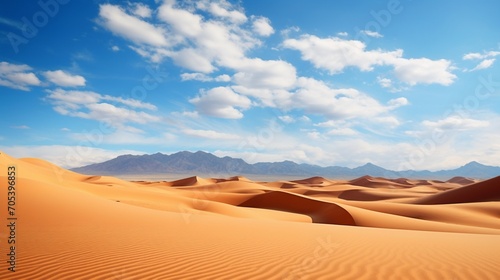 an image of a vast desert landscape with sand dunes stretching into the horizon