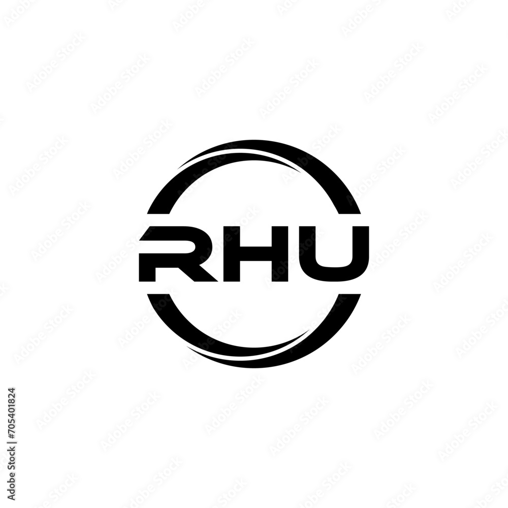 RHU letter logo design with white background in illustrator, cube logo, vector logo, modern alphabet font overlap style. calligraphy designs for logo, Poster, Invitation, etc. RHU letter logo design with white background in illustrator, cube logo, vector logo, modern alphabet font overlap style. calligraphy designs for logo, Poster, Invitation, etc.