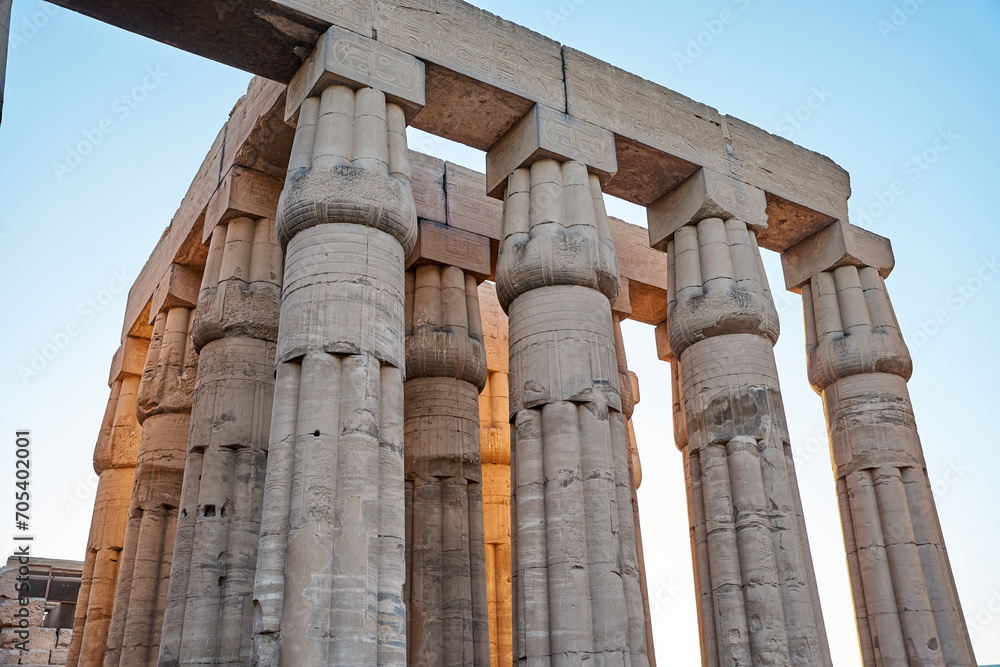 Karnak Temple on the banks of the Nile in Karnak near Luxor Travel Egypt Ancient Egyptian culture Karnak Temple on the banks of the Nile in Karnak near Luxor Travel Egypt Ancient Egyptian culture
