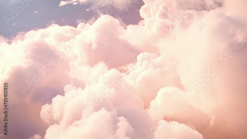 A dreamy, vaporous closeup of a soft, billowy cloud photo