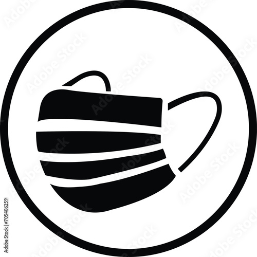 Face mask icon symbol corona virus protection. Medical Face Mask - Icon. covering icons. Respirator virus protection sign. wear mask isolated on transparent background. used for mobile, logo design.