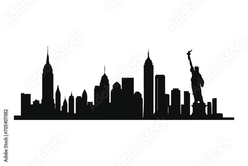 Photography A London city black silhouette vector