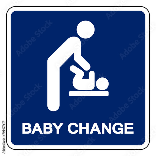 Baby Change Symbol Sign,Vector Illustration, Isolated On White Background Label. EPS10