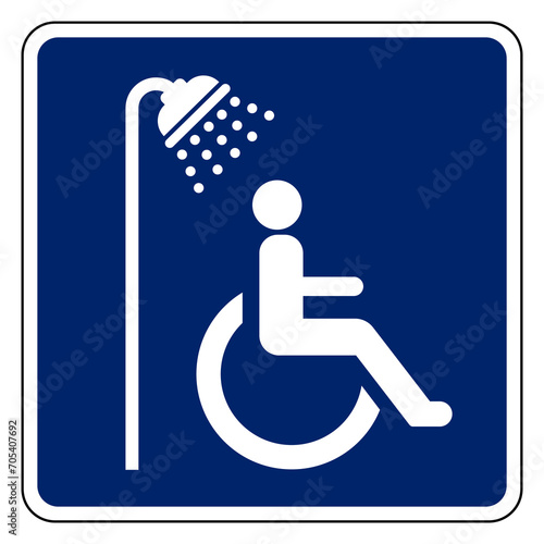 Accessible Symbol Sign,Vector Illustration, Isolated On White Background Label. EPS10
