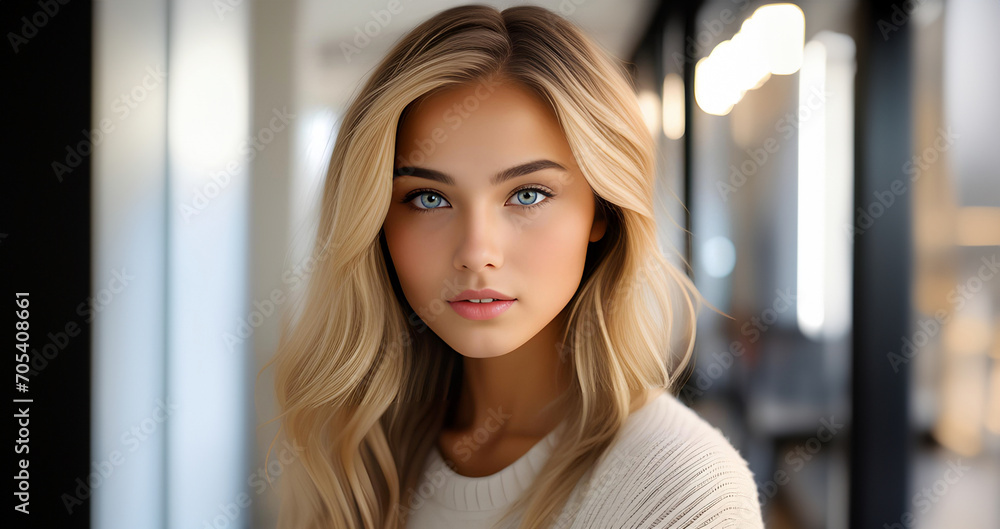 Beautiful blonde girl, closeup face. Beautiful brunette woman, portrait close up. Face of sensual woman with blue eyes. Beauty face. Model girl with curly hairstyle. Woman face close up. Beautiful blonde girl, closeup face. Beautiful brunette woman, portrait close up. Face of sensual woman with blue eyes. Beauty face. Model girl with curly hairstyle. Woman face close up.