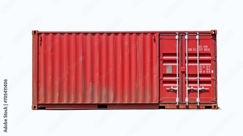 A blue shipping container, white background, in a watercolor style, white background. A blue shipping container, white background, in a watercolor style, white background.