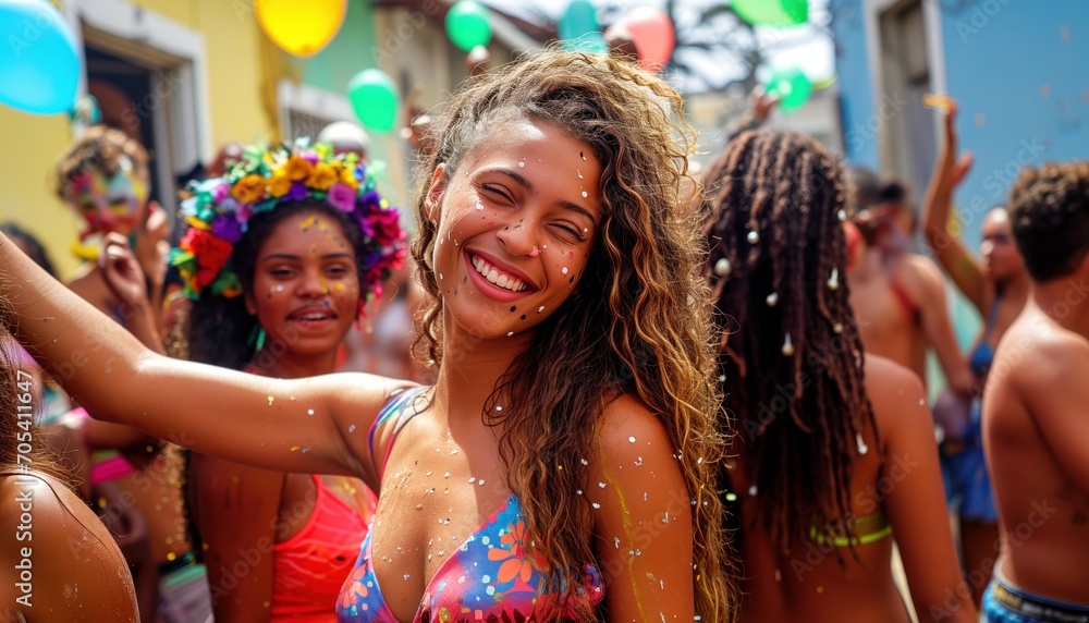 People having fun at carnival. Carnival, revelry. Fun, joy, moments of relaxation and revelry. People having fun at carnival. Carnival, revelry. Fun, joy, moments of relaxation and revelry.