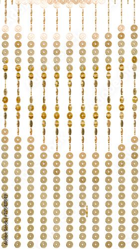 golden Chinese coins that can be flipped and spun, orming an abstract geometric visual, making it a perfect setting for Chinese New Year events, jackpot commendations, or conferences.