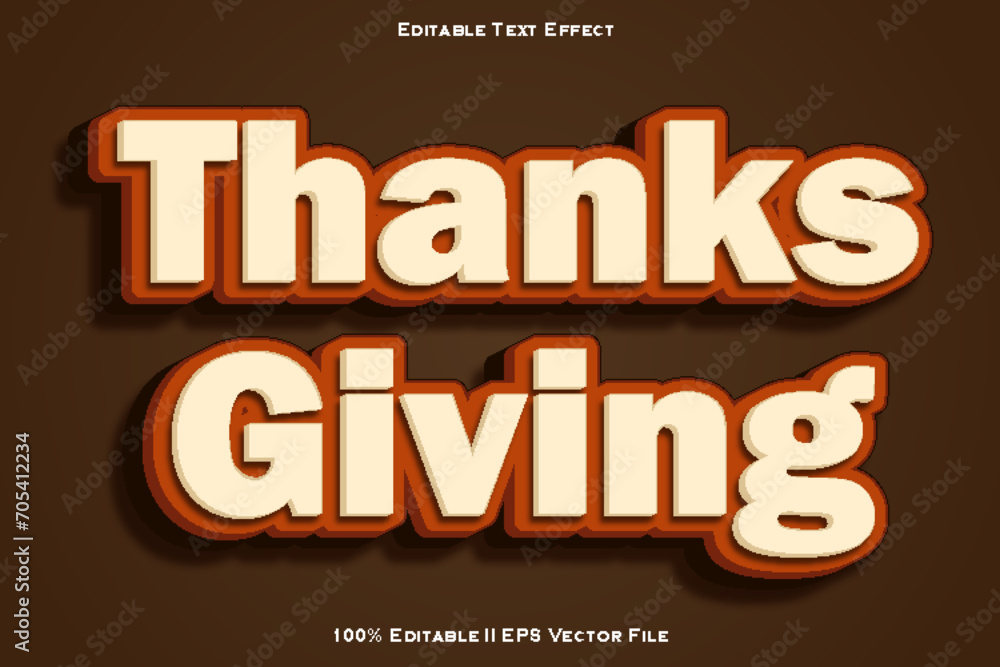 Thanks Giving Editable Text Effect 3d Emboss Style Thanks Giving Editable Text Effect 3d Emboss Style