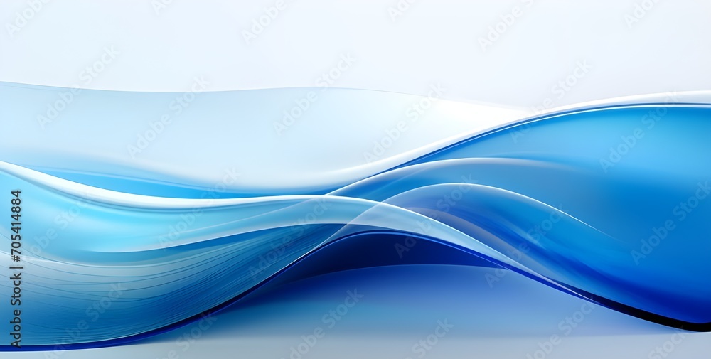 Fototapeta premium Blue Wave Background