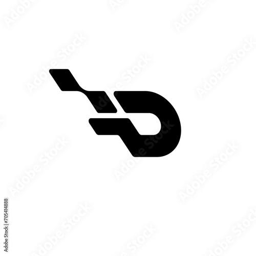 Letter D Financial Businese Logo design vector 