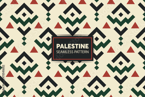 Palestinian embroidery pattern background. Great for presentations and slides. vector file. photo