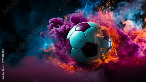 soccer ball in fire © Ahmad