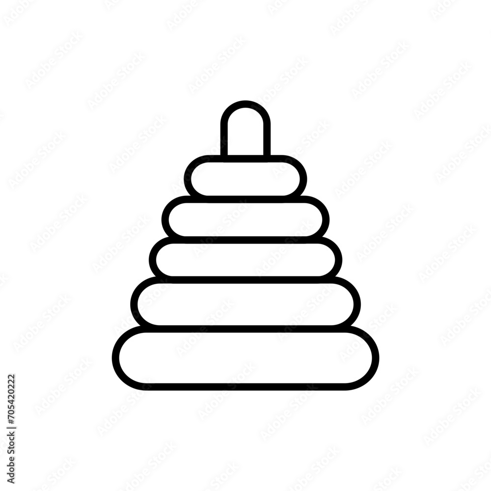 Pyramid circle outline icons, toys minimalist vector illustration ,simple transparent graphic element .Isolated on white background Pyramid circle outline icons, toys minimalist vector illustration ,simple transparent graphic element .Isolated on white background