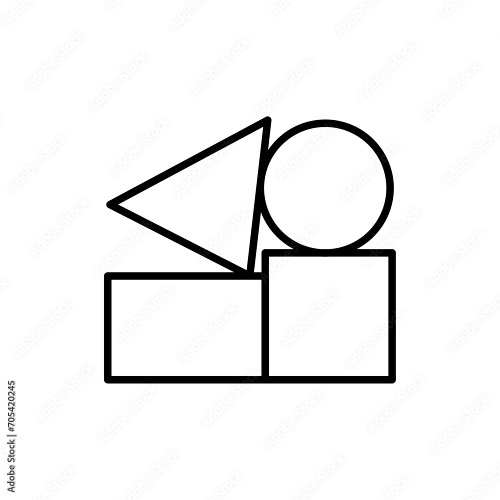 Shape toys outline icons, minimalist vector illustration ,simple transparent graphic element .Isolated on white background Shape toys outline icons, minimalist vector illustration ,simple transparent graphic element .Isolated on white background