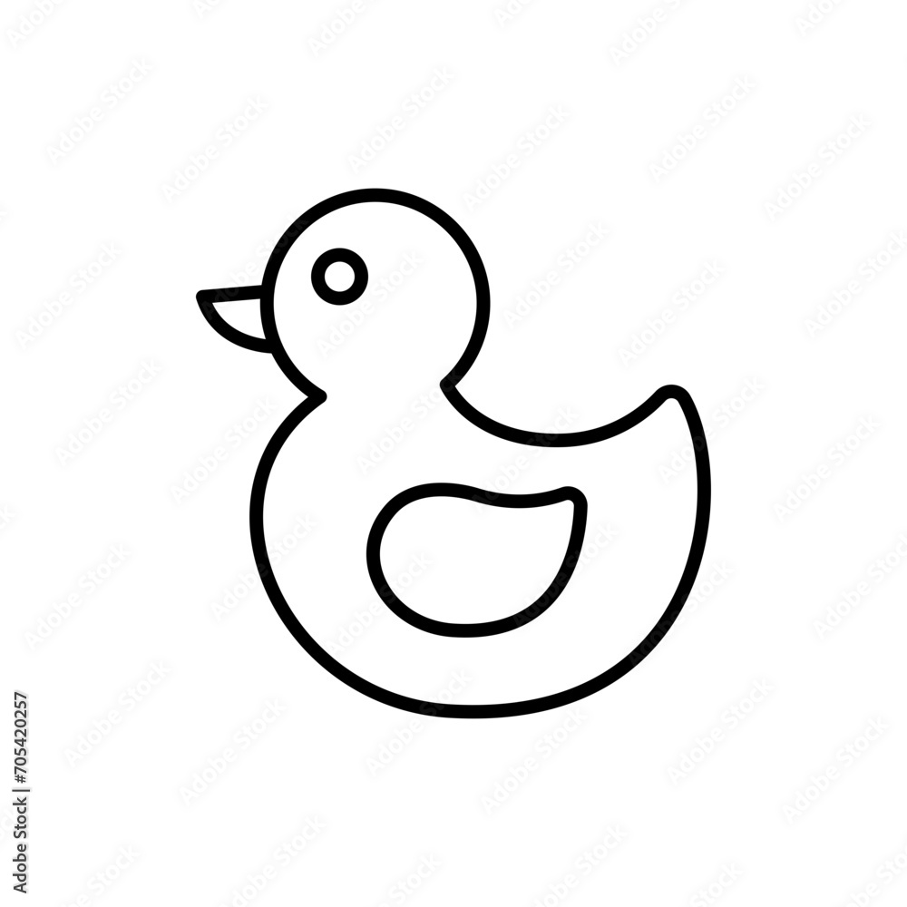 Rubber duck outline icons, toys minimalist vector illustration ,simple transparent graphic element .Isolated on white background Rubber duck outline icons, toys minimalist vector illustration ,simple transparent graphic element .Isolated on white background