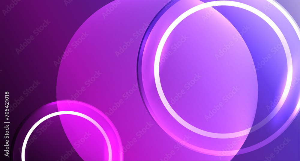 Neon glass circle copyspace for your text or product presentation geometric background. Vector illustration For Wallpaper, Banner, Background, Card, Book Illustration, landing page Neon glass circle copyspace for your text or product presentation geometric background. Vector illustration For Wallpaper, Banner, Background, Card, Book Illustration, landing page