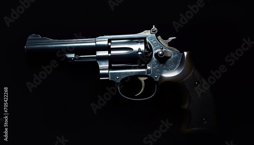 revolver ,black background