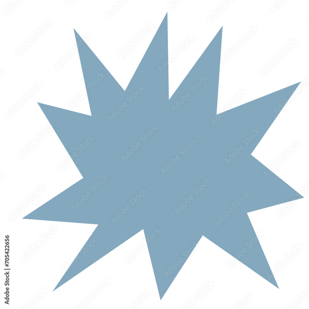 An abstract transparent blank star burst design element. An abstract transparent blank star burst design element.