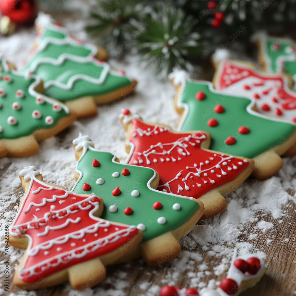 Christmas tree cookies