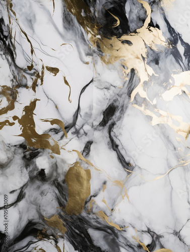 Golden White Marble Texture Background
