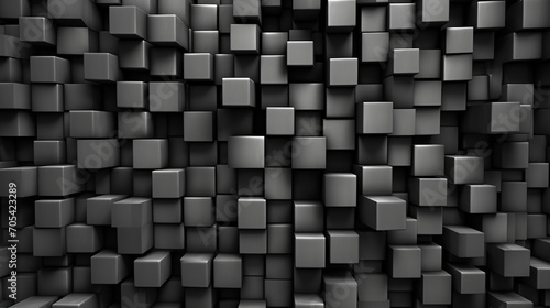 black and white cubes background
