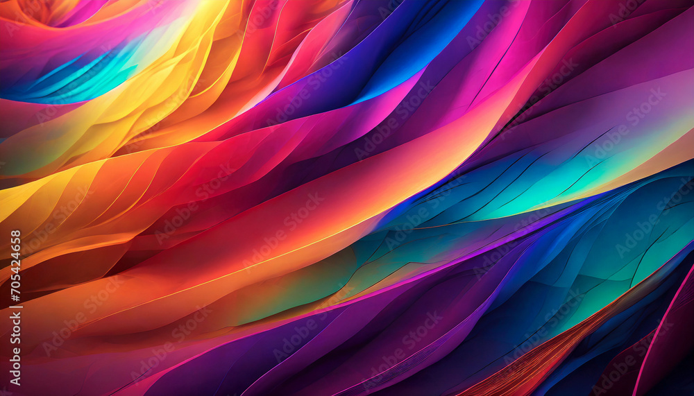 abstract multicolored background with lines and waves abstract multicolored background with lines and waves