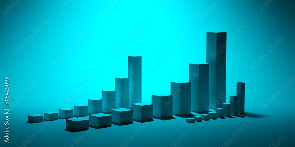 Finance graph symbolizing the growth and success of a modern business Finance graph symbolizing the growth and success of a modern business